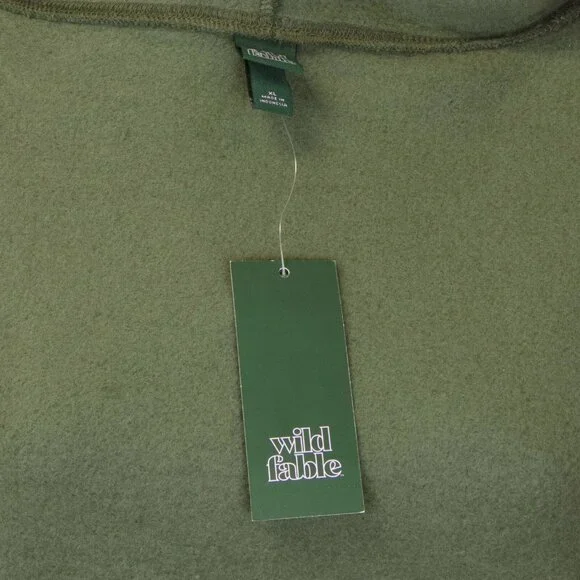 Wild Fable Olive Green Cropped Hoodie Sweatshirt. Size Small - Picture 4 of 4